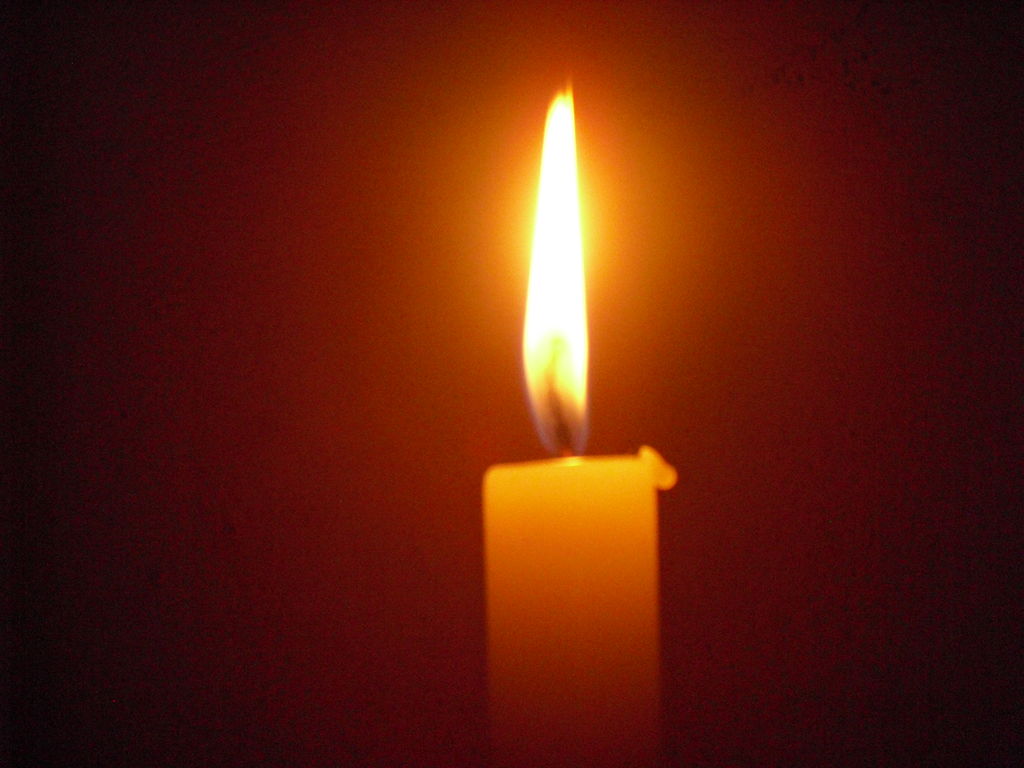 Picture of candle symbolizing mourning