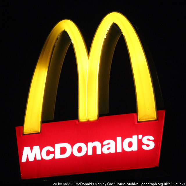 Picture showing McDonald's Sign