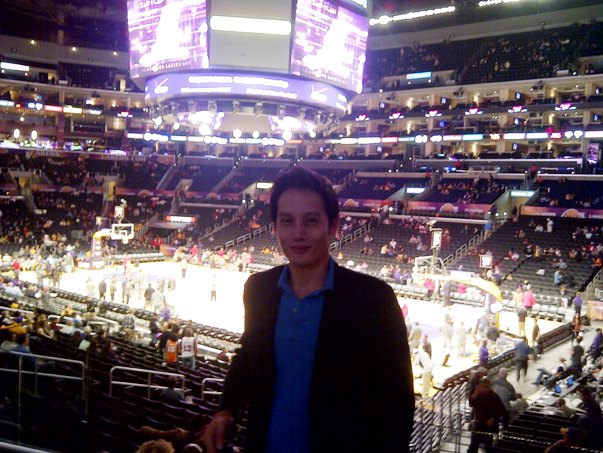 2012 Pic of Aaron at Staples Center
