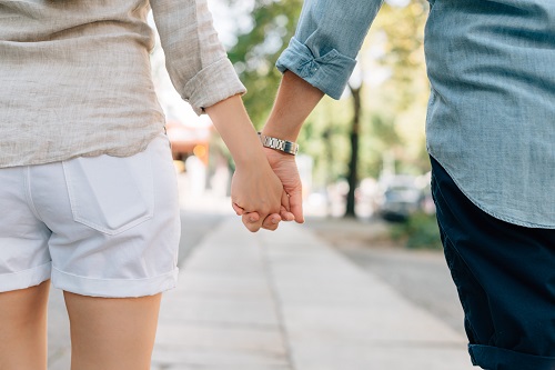 Picture of couple holding hands