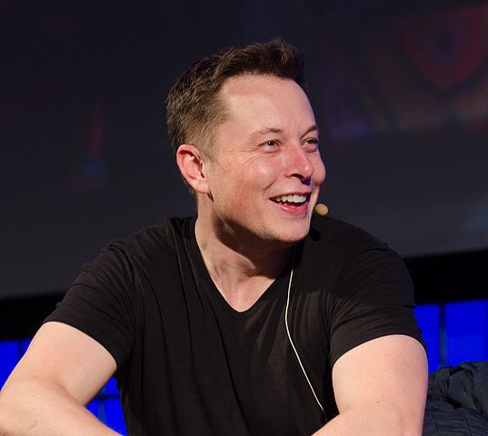 Elon Musk at conference