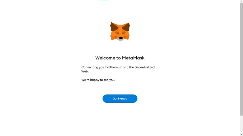 "Welcome to MetaMask" screen